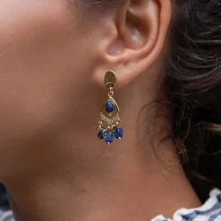 Femme Luzaka Boucles<Boucles Laurie Lapis Lazuli