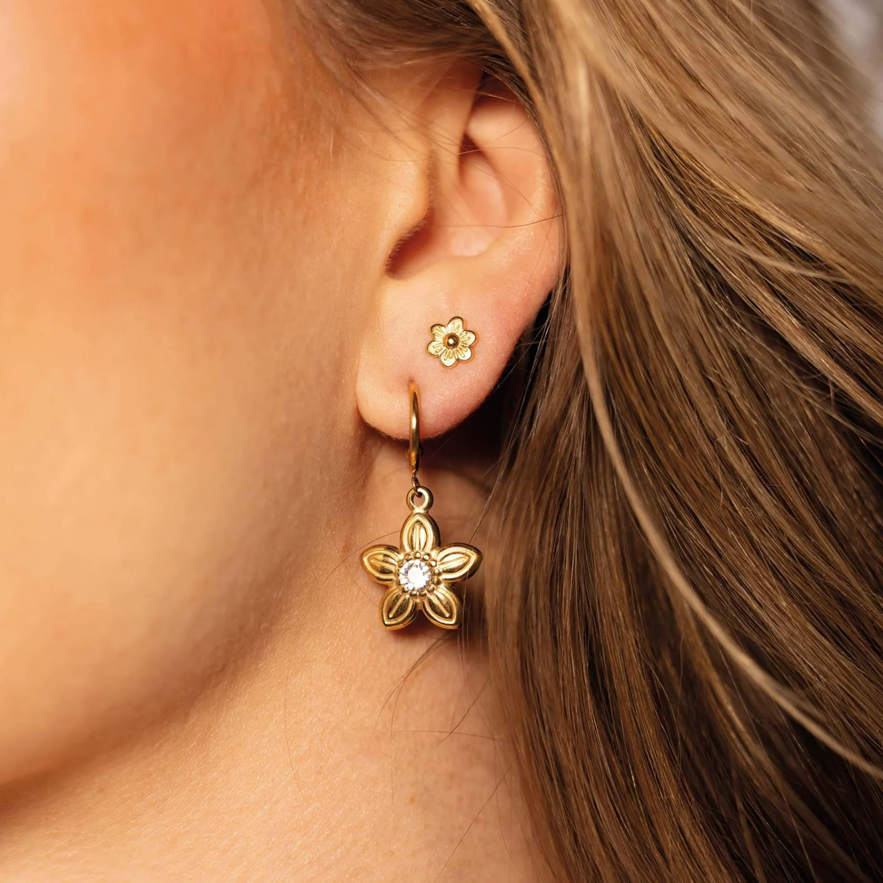 Femme Luzaka Boucles<Boucles Lisa acier doré or