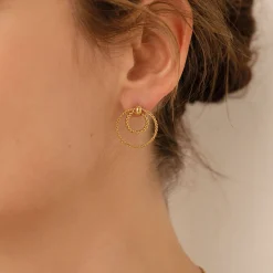 Femme Luzaka Boucles<Boucles Lison acier doré or