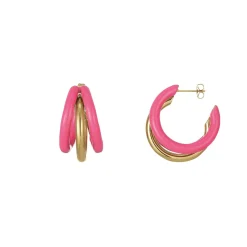 Femme Luzaka Boucles<Boucles Lona fuchsias acier doré or