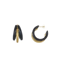 Femme Luzaka Boucles<Boucles Lona noires acier doré or