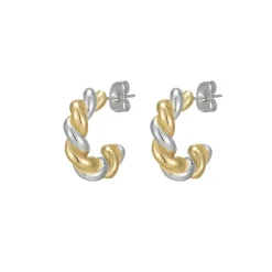 Femme Luzaka Boucles<Boucles Lumo acier argenté et doré or