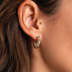 Femme Luzaka Boucles<Boucles Lumo acier argenté et doré or