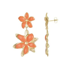 Femme Luzaka Boucles<Boucles Maddy orange acier doré or