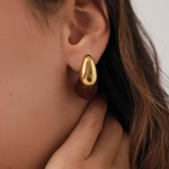 Femme Luzaka Boucles<Boucles Maeva marron acier doré or