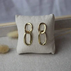Femme Luzaka Boucles<Boucles Maillons acier doré or