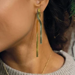 Femme Luzaka Boucles<Boucles Manille acier doré or
