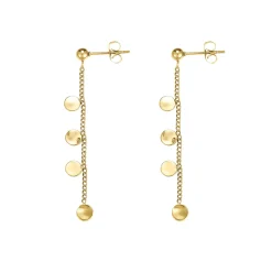 Femme Luzaka Boucles<Boucles Médailles rondes doré