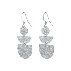Femme Luzaka Boucles<Boucles Mendosa acier argenté