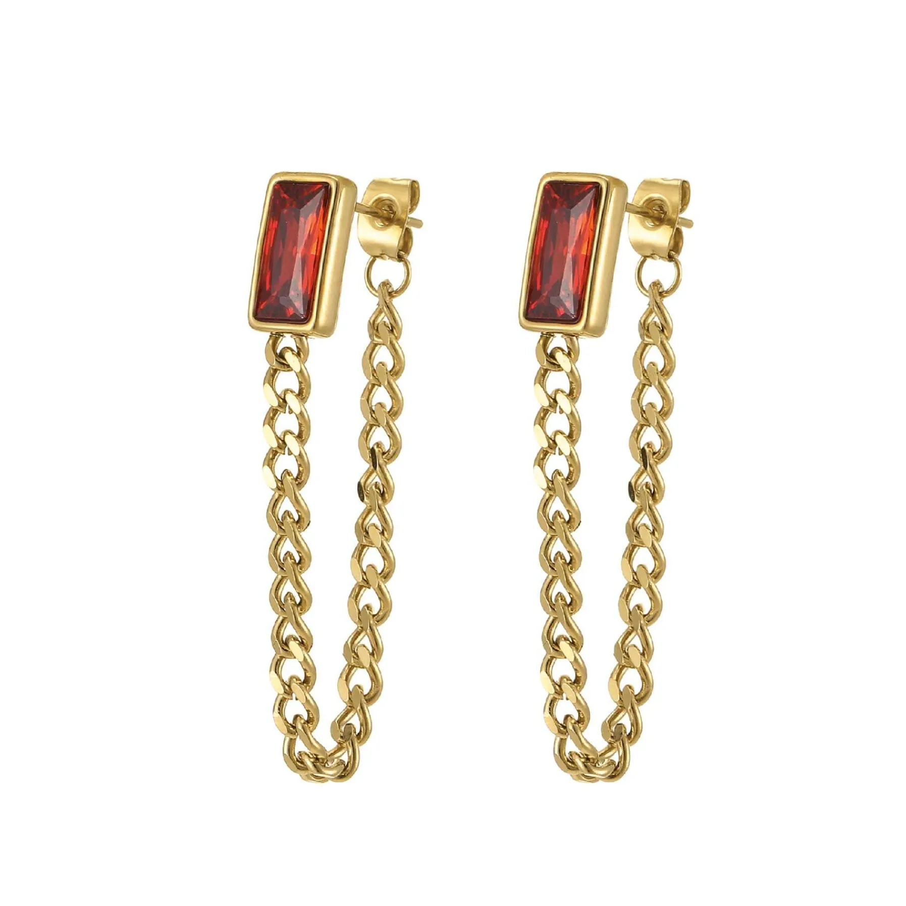 Femme Luzaka Boucles<Boucles Mila Strass rouge