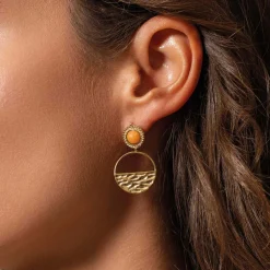 Femme Luzaka Boucles<Boucles Miria orange acier doré or