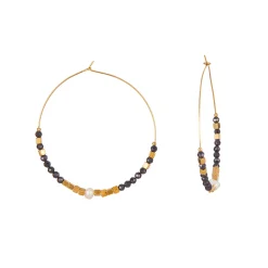 Femme Luzaka Boucles<Boucles Mélo Agate noire