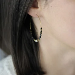 Femme Luzaka Boucles<Boucles Mélo Agate noire