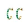 Femme Luzaka Boucles<Boucles Mona vertes acier doré or