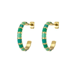 Femme Luzaka Boucles<Boucles Mona vertes acier doré or