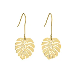 Femme Luzaka Boucles<Boucles Monstera acier doré or