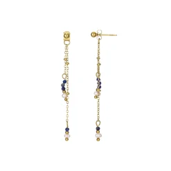 Femme Luzaka Boucles<Boucles Nata pierres et nacre acier doré or