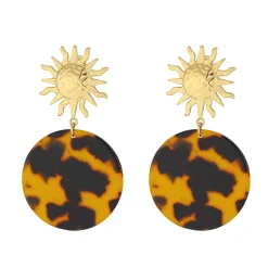 Femme Luzaka Boucles<Boucles Orus marron acier doré or