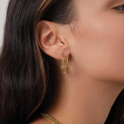 Femme Luzaka Boucles<Boucles Pam acier doré or