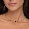 Femme Luzaka Boucles<Boucles pendantes acier doré or et pierres