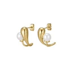 Femme Luzaka Boucles<Boucles perles Sirena nacre acier doré or
