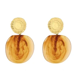 Femme Luzaka Boucles<Boucles Pénélope marron acier doré or