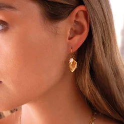 Femme Luzaka Boucles<Boucles Poème acier doré or
