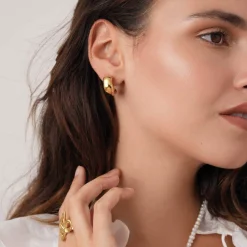 Femme Luzaka Boucles<Boucles Poppy acier doré or