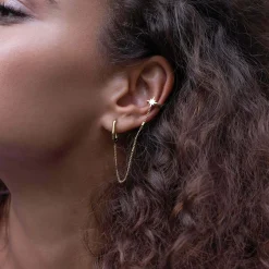 Femme Luzaka Boucles<Boucles Prima Earcuff acier doré or