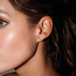 Femme Luzaka Boucles<Boucles Puces acier zircons blancs