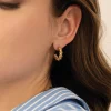 Femme Luzaka Boucles<Boucles Réglisse acier doré or