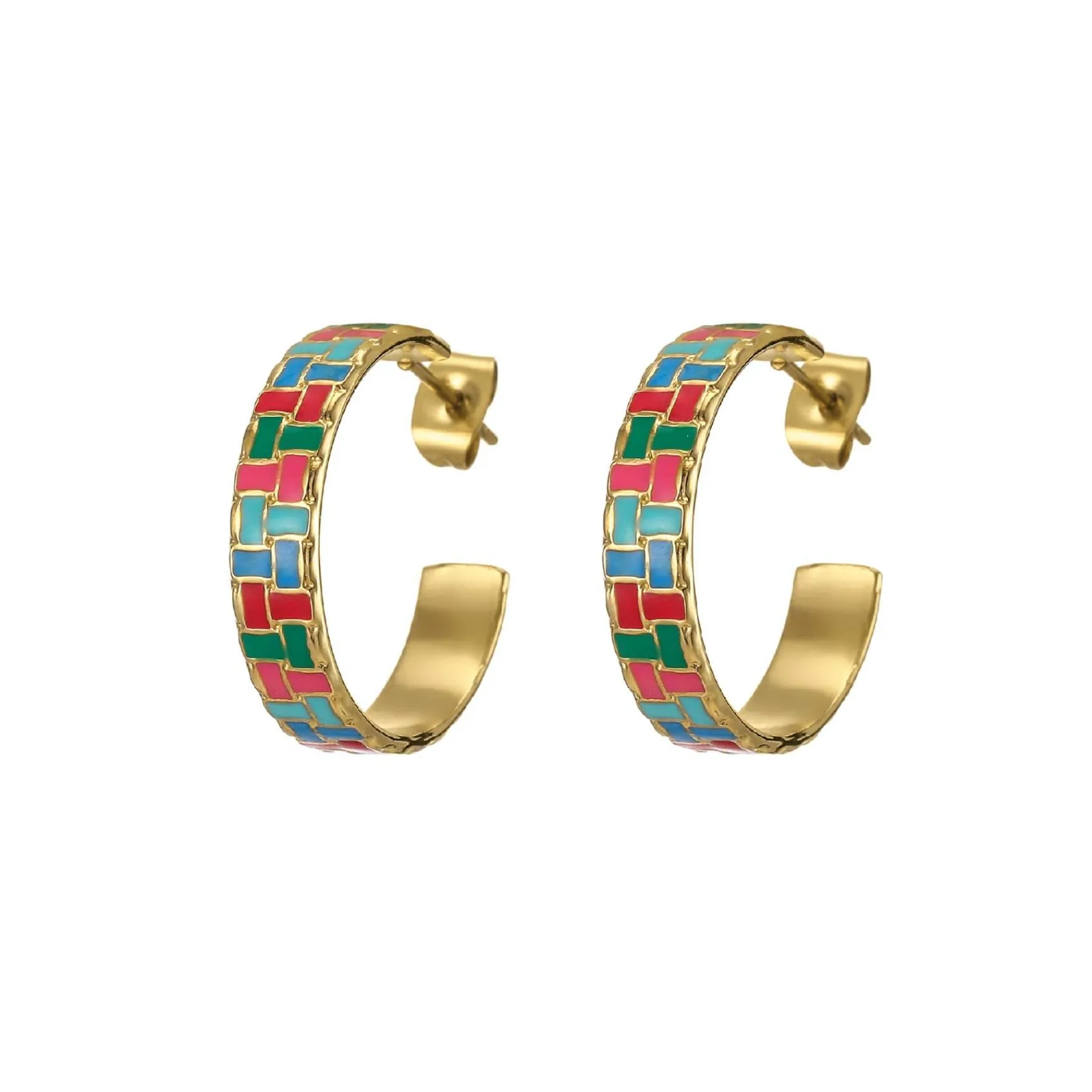 Femme Luzaka Boucles<Boucles Rio multicolores acier doré or