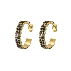 Femme Luzaka Boucles<Boucles Rio noires acier doré or