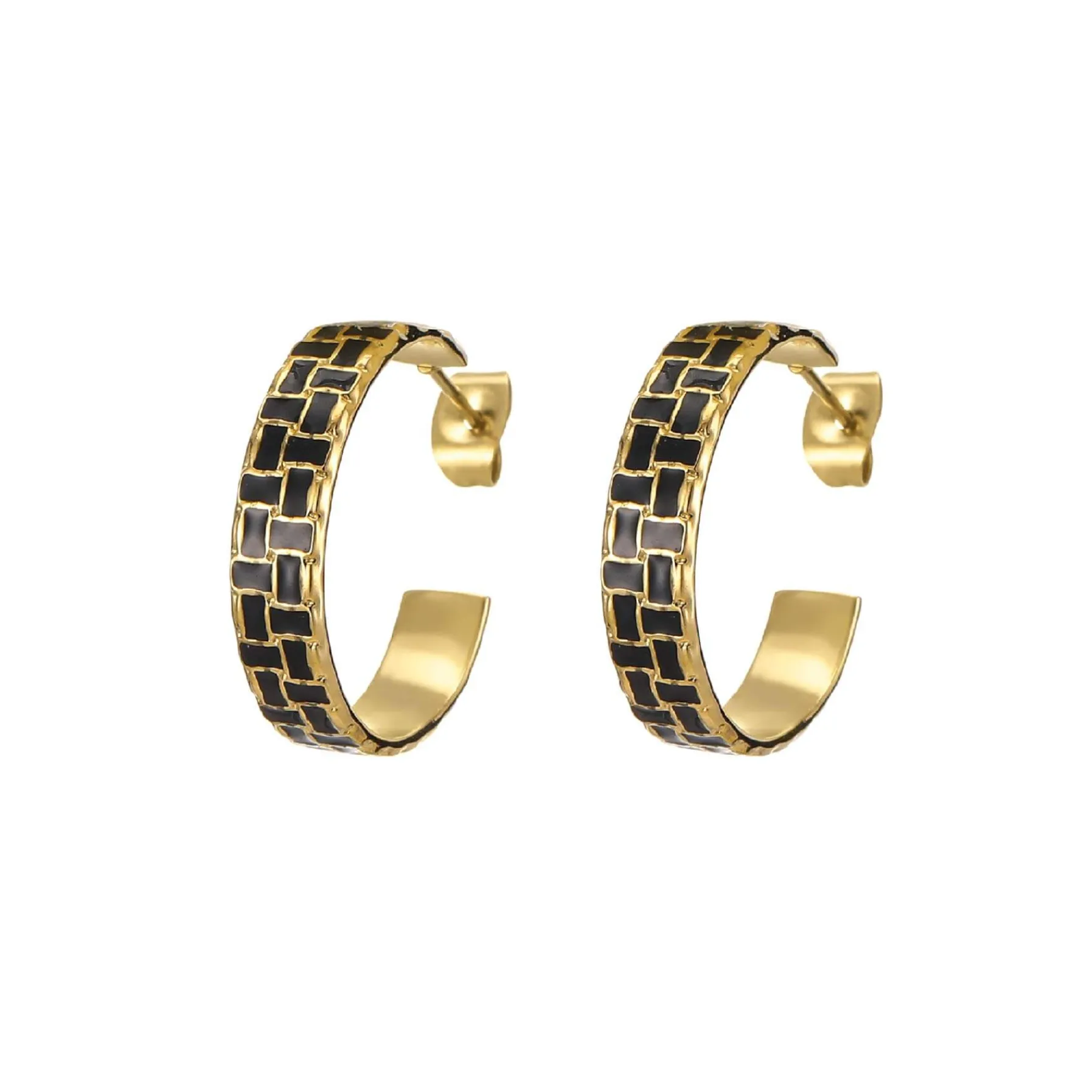 Femme Luzaka Boucles<Boucles Rio noires acier doré or