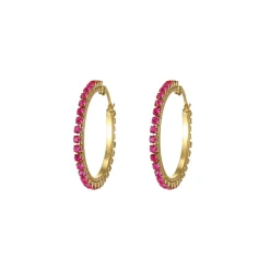 Femme Luzaka Boucles<Boucles Riviera strass rose