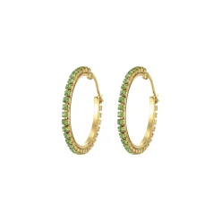 Femme Luzaka Boucles<Boucles Riviera strass vert