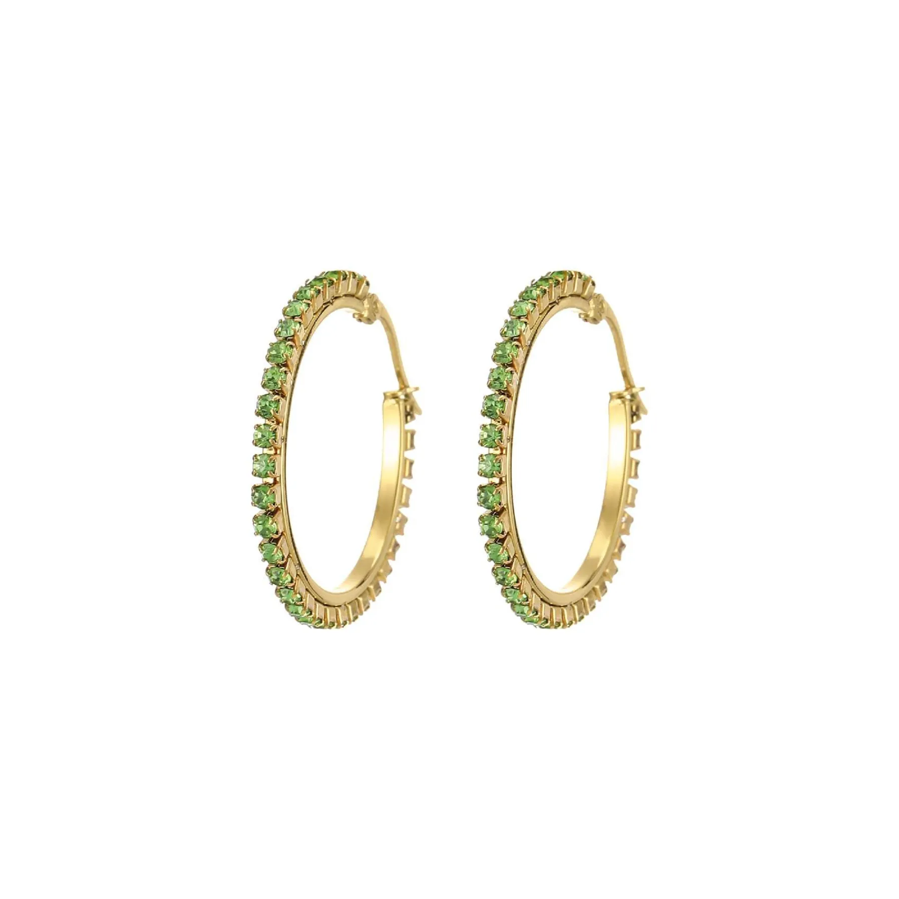 Femme Luzaka Boucles<Boucles Riviera strass vert