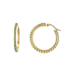 Femme Luzaka Boucles<Boucles Riviera strass vert