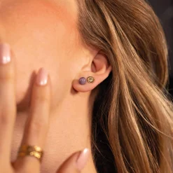 Femme Luzaka Boucles<Boucles Rondo Améthyste acier doré or