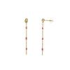 Femme Luzaka Boucles<Boucles Rosaire rouge acier doré or