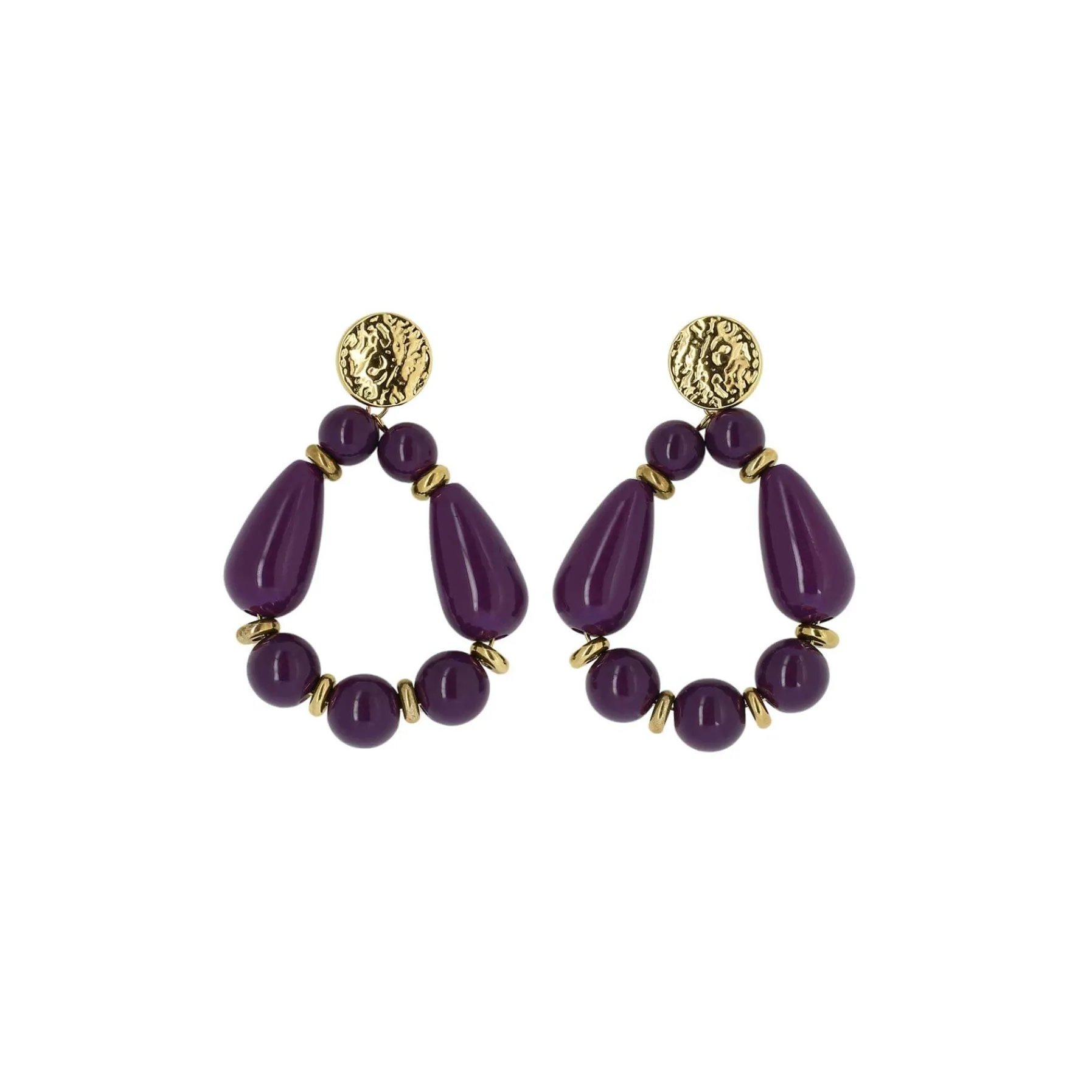 Femme Luzaka Boucles<Boucles Rosita violettes