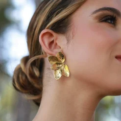 Femme Luzaka Boucles<Boucles Sofia acier doré or