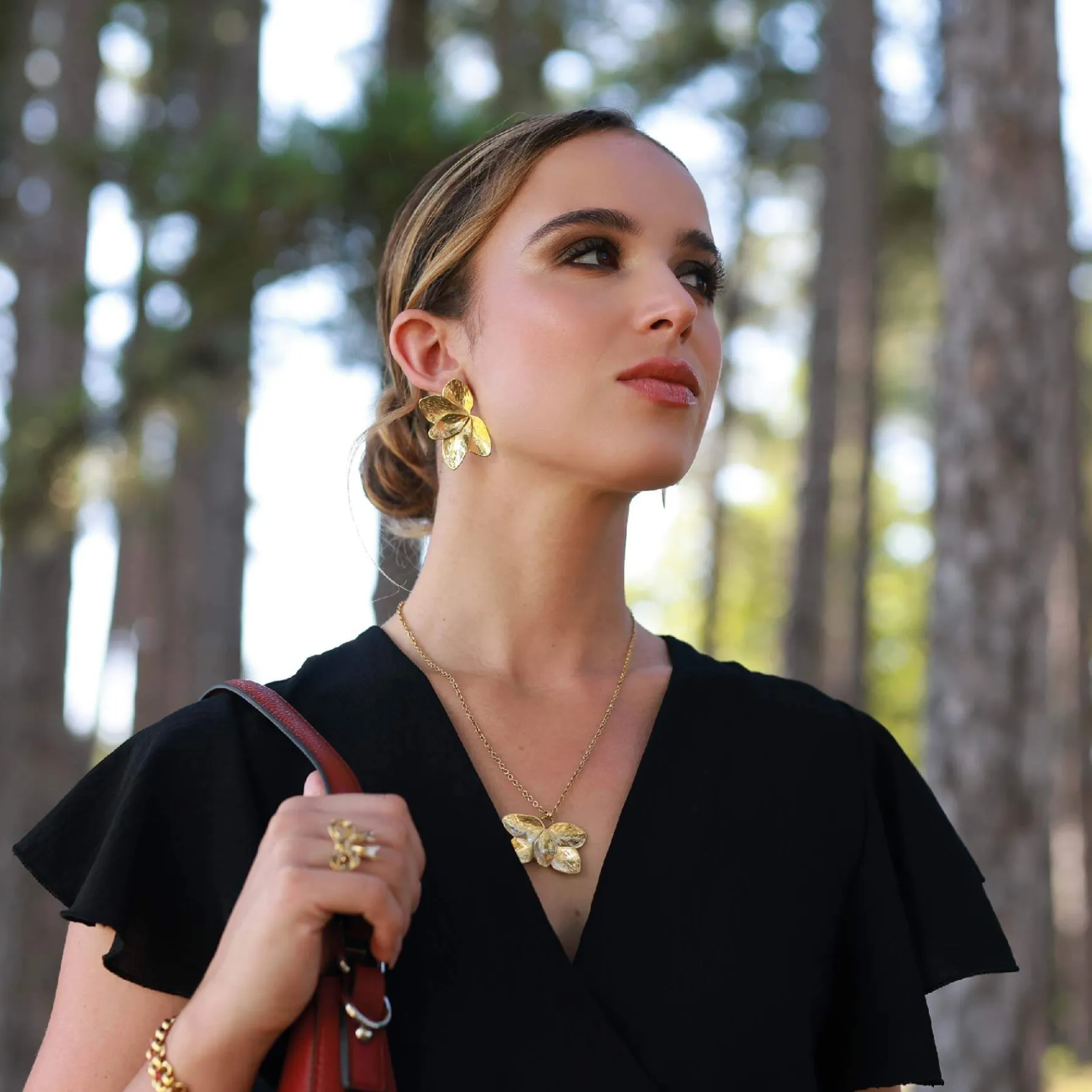Femme Luzaka Boucles<Boucles Sofia acier doré or