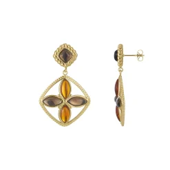 Femme Luzaka Boucles<Boucles Séville acier doré or ambre