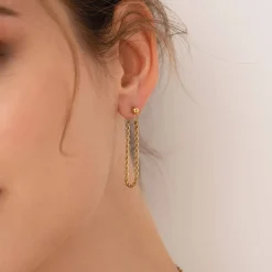 Femme Luzaka Boucles<Boucles Torsada acier doré or
