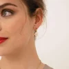 Femme Luzaka Boucles<Boucles Trefle blanc acier doré or