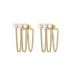Femme Luzaka Boucles<Boucles Trio Perles nacre