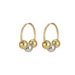 Femme Luzaka Boucles<Boucles Twist acier argenté et doré or