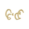 Femme Luzaka Boucles<Boucles Twist acier doré or