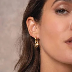 Femme Luzaka Boucles<Boucles Valentine acier doré or